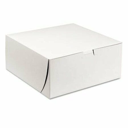 SOUTHERN CHAMPION SCT, Tuck-Top Bakery Boxes, 9w X 9d X 4h, White, 200PK 0961